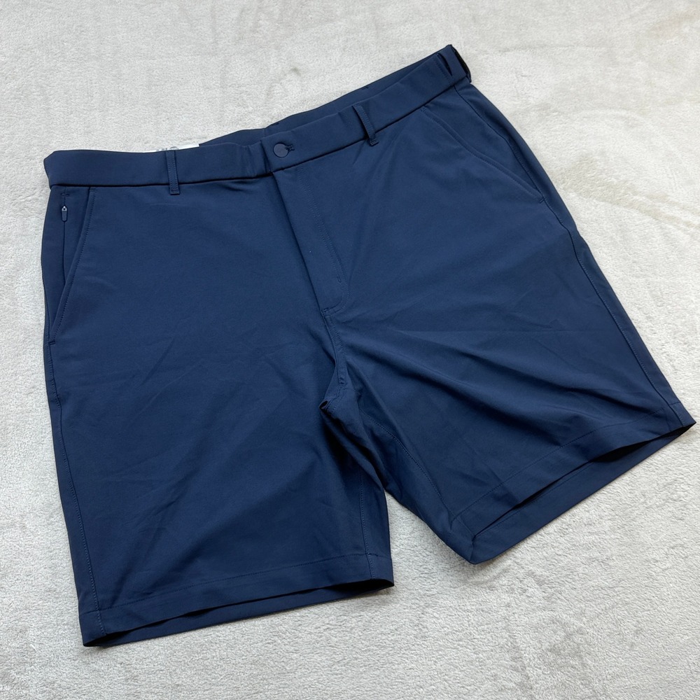 Greg Norman Stretch Shorts Mens 40 Blue ML75 Performance Moisture Wicking